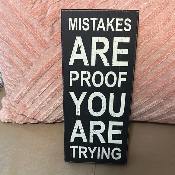 Inspirational Black and White Wall or table Decor - Picture 5 of 5